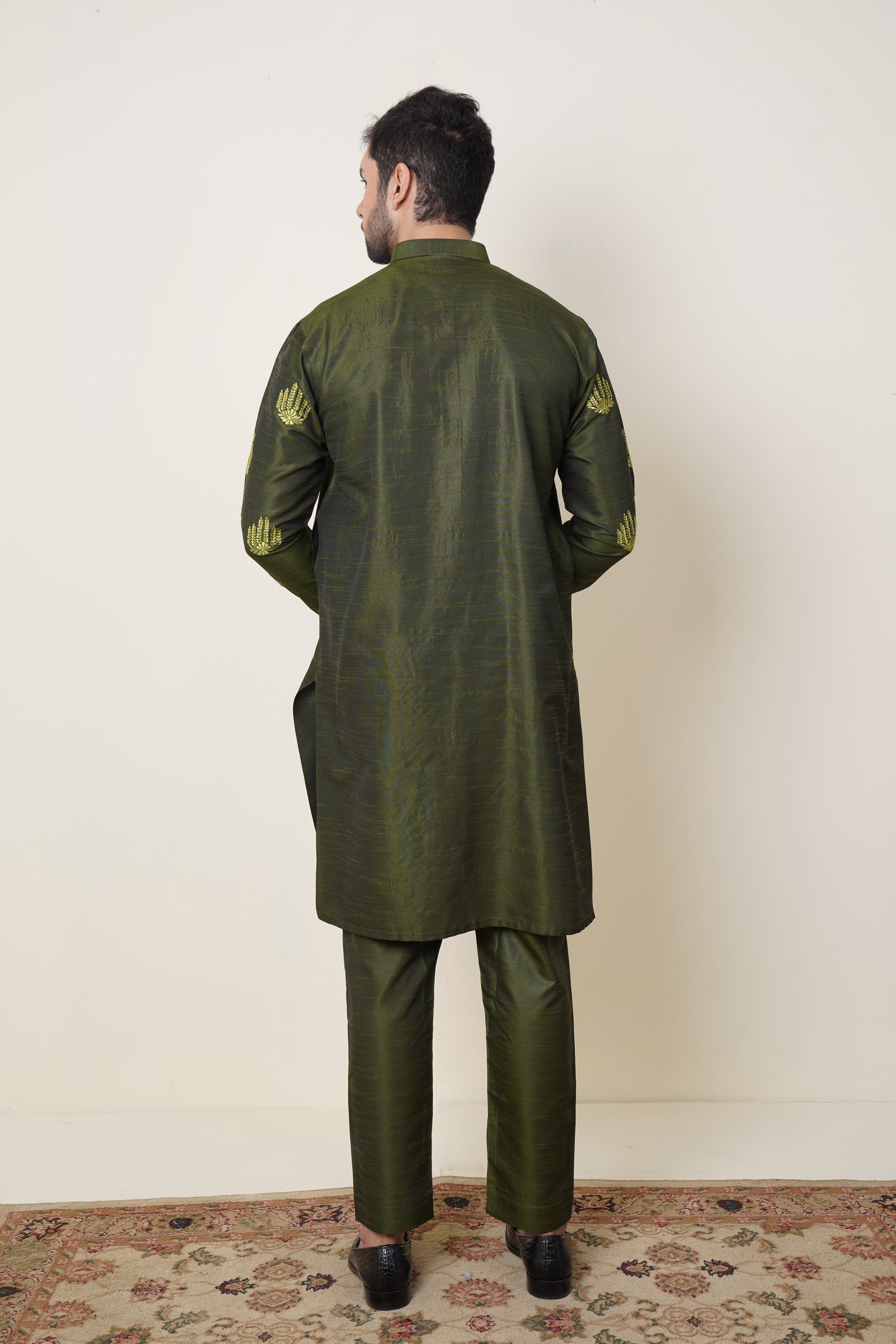 Kurta Trouser Green Embroidery (751)