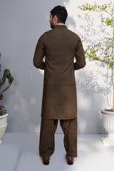 3 PCS Qameez Shalwar Army Green